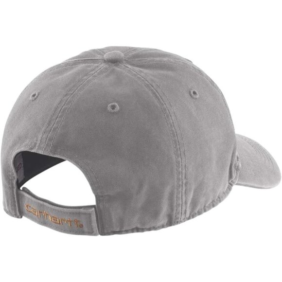 Carhartt Men's Asphalt Canvas Adjustable Straight Cotton Hook-and-loop Cap - Picture 2 of 2